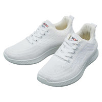 ケイワーク MS-01 ニットINJスニーカー ホワイト 28 MS-01-WT-28 1足（直送品）