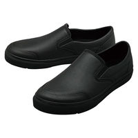 ケイワーク MS-05 PVCスリッポンシューズ ブラック LL MS-05-BK-LL 1足（直送品）