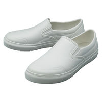 ケイワーク MS-05 PVCスリッポンシューズ ホワイト L MS-05-WT-L 1足（直送品）