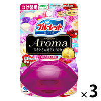 液体ブルーレットおくだけ トイレタンク芳香洗浄剤 アロマ つけ替え用 心ときめくプリンセスアロマの香り 70ml 1セット（1個×3）小林製薬