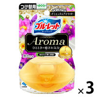 液体ブルーレットおくだけ トイレタンク芳香洗浄剤 アロマ つけ替え用 エキゾチックなオリエンタルアロマの香り 70ml 1セット（1個×3）小林製薬
