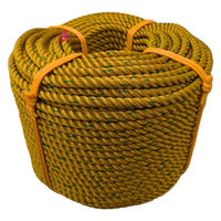 稲葉製鋼 ハイラインロープ 金茶 18mm×200m 1巻（直送品）