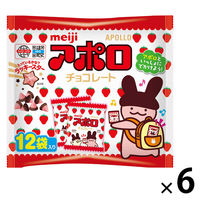 チョコレート菓子 アポロ　袋 1セット（1個×6）