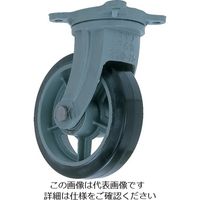 ヨドノ 鋳物重荷重用ゴム車輪自在車付き HB―g150X75 1個 132-0302（直送品）