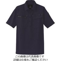 アイトス 半袖ポロシャツ(男女兼用) ネイビー 5L 10609-008-5L 1着 143-9513（直送品）