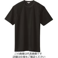 アイトス 吸汗速乾(クールコンフォート)半袖Tシャツ(ポケット無し)(男女兼用) ブラック L 10574-010-L 1着（直送品）