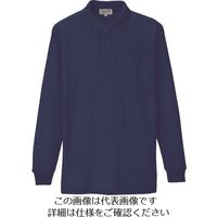 アイトス 長袖ポロシャツ(男女兼用) ネイビー LL 7614-008-LL 1着 144-7250（直送品）