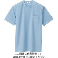 アイトス 吸汗速乾(クールコンフォート)半袖Tシャツ(ポケット付)(男女兼用) サックス M 10576-007-M 1着 145-0513（直送品）