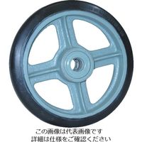 ヨドノ 鋳物中荷重用ゴム車輪ベアリング入 130φ SB130 1個 131-3855（直送品）