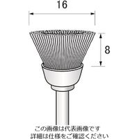 アルゴファイルジャパン（ARGOFILE） アルゴファイル スチールブラシ BTS3002 1本 205-6447（直送品）