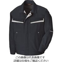 アイトス 長袖サマーブルゾン(配色)(男女兼用) ディープネイビー×シルバーグレー M 5570-008-M 1着 144-0652（直送品）