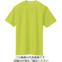 アイトス 吸汗速乾(クールコンフォート)半袖Tシャツ(ポケット無し)(男女兼用) ライム S 10574-016-S 1着 142-9952（直送品）
