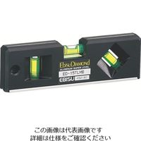 エビス エビスダイヤモンド 磁石付トレンディレベル ブラック ED-15TLMB 1個 806-6644（直送品）