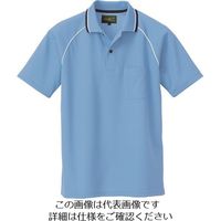 アイトス 制電半袖ポロシャツ(男女兼用) サックス 5L 50005-007-5L 1着 145-2217（直送品）