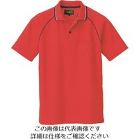 アイトス 制電半袖ポロシャツ(男女兼用) レッド M 50005-009-M 1着 145-3801（直送品）