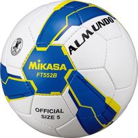 ミカサ サッカー5号（一般～中学生）検定球 ALMUNDO 青/黄FT552B-BLY　1個（直送品）
