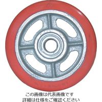 ヨドノ 鋳物中荷重用ジェンゴム車輪ベアリング入 200φ GSB200 1個 132-1939（直送品）