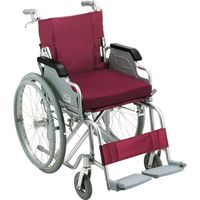 スーパーメイト アルミ製車椅子 ラクーナL 自走式 1台（直送品