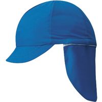 フットマーク フラップ付き体操帽子（取り外しタイプ） F ブルー 101215 1セット（2個）