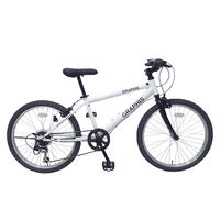 送料無料 GRAPHIS (グラフィス) 子供用自転車 クロスバイク 20インチ シマノ6段変速 スキュワー GR-001K20-WH（直送品）
