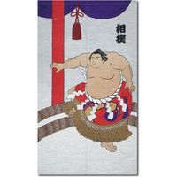 東京いろは 和柄のれん　浮世絵　一人土俵入 1103239006 1枚（直送品）