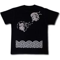 和柄屋 和柄抜染Tシャツ　黒　Mサイズ 1711239038 1着（直送品）