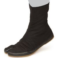 莊快堂 荘快　軽快たび　小馳10枚　黒　24ｃｍ 1846232003 1足（直送品）