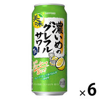 チューハイ 濃いめのグレフルサワー 缶 500ml 6本