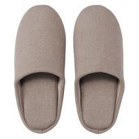無印良品 洗えるクッションスリッパ Ｌ ２５～２６．５ｃｍ用 ライトブラウン 良品計画
