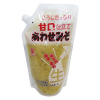 富士甚醤油 麹たっぷり甘口仕立て あわせみそ 350g 1個  使いやすいチューブタイプ 味噌　省スペース フジジン