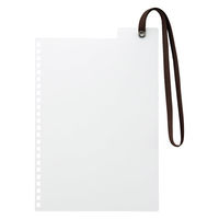 リヒトラブ カスタマイズ オープンリングノート ゴムバンド付き下じき A5 乳白 N2904-1 1枚