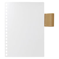 リヒトラブ カスタマイズ オープンリングノート ペンホルダー付き下じき A6 乳白 N2923-1 1枚