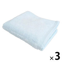 めちゃふわフェイスタオル ブルー 1セット（1枚×3） 林