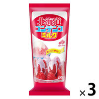北海道コンデンスミルク 400g 1セット（1個×3） 練乳 　れん乳　北海道乳業　いちご かき氷 アイス イチゴ 苺