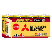 単1形電池 三菱 10年保存 日本製 LR20GR/4S 1パック
