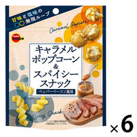 ポップコーン 食べきりサイズ キャラメルポップコーン＆スパイシースナック ペッパーベーコン風味 33ｇ 1セット（1個×6）