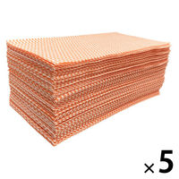 抗菌 カウンタークロス レギュラー オレンジ ふきん レーヨン100% 約30×60cm（1パック（100枚入）×5）シンメイ