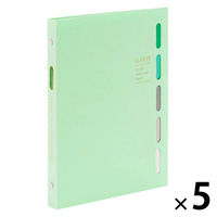 マルマン A5 バインダー クラルテ ライトグリーン F415-33 1セット(1冊×5)