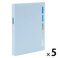 マルマン B5 バインダー クラルテ ライトブルー F311-52 1セット(1冊×5)
