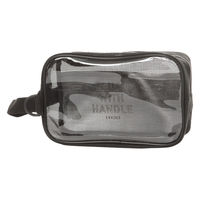 CLEARMESHハンドルポーチ ブラック LAKOLE/ラコレ