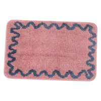 FLOWERフロアマット ピンク LAKOLE/ラコレ