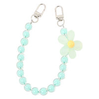 FLOWERビーズストラップ グリーン LAKOLE/ラコレ