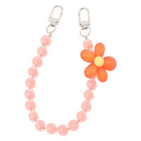 FLOWERビーズストラップ ピンク LAKOLE/ラコレ