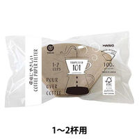 ハリオ（HARIO）コーヒーフィルター ペーパーフィルター 1ー2杯用 1袋（100枚入）MAー441