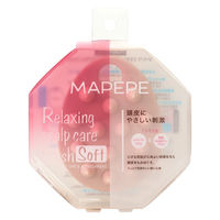マペペ　リラクシングスカルプケアブラシ（ソフト）ベビーピンク