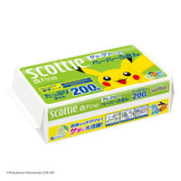 キッチンペーパー スコッティ ファイン ペーパーふきんサッとサッと 厚手シート ポケモン 200組 1個 日本製紙クレシア