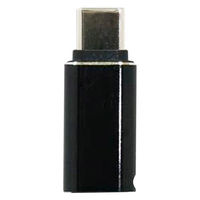 FSC PD対応ライトニング→TypeーC変換アダプター<メタルブラック> FS-ADLC02-MBK 1個