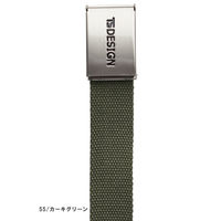 TS DESIGN コットンベルト カーキグリーン 84930 1着（直送品）