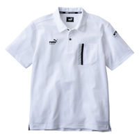 ユニワールド 半袖アクティブポロシャツホワイトLL PW3014N 1枚（直送品）