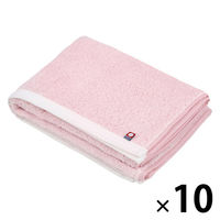 田中産業 今治製 シャーリングタオル フェイスタオル ライトピンク 1セット(10枚)